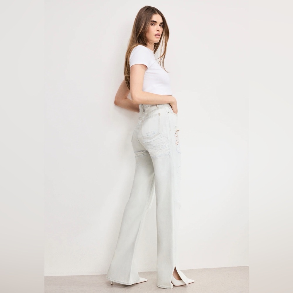 💓GOOD AMERICAN KHLOE JEANS CLOUD WHITE SIZE 0💓